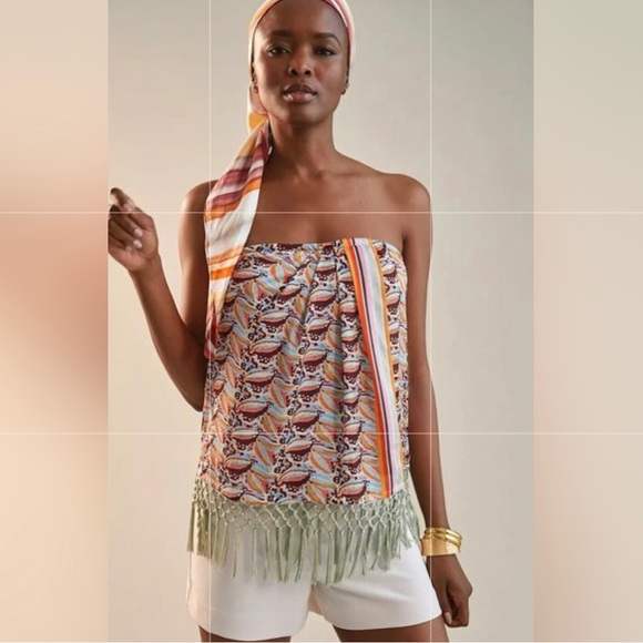 Anthropologie Tops - Anthropologie fringe boho top